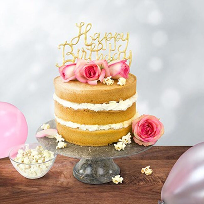 CAKE TOPPER CUTTER 'HAPPY BIRTHDAY' SCRIPT 18.5X15.5CM - Image 3