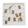 GUEST BOOK FRAME 40X2X40CM, STRING, 70 TAGS 4X6.5 & 70 PEGS