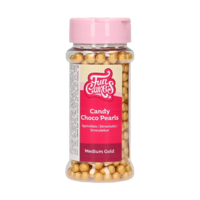 CANDY CHOCO PEARLS MEDIUM GOLD 80G