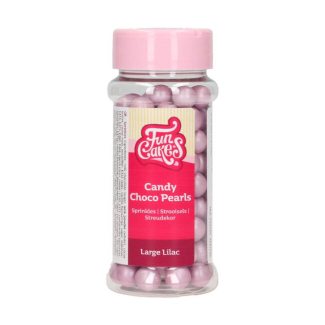 CANDY CHOCO PEARLS LARGE LILAC 70G