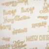 CLEAR BAG MERRY CHRISTMAS GOLD 50PCS