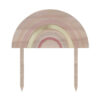 WOODEN CAKE TOPPER RAINBOW 16X15CM