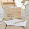 WOODEN BOX DATE 'IDEAS FOR MUM & DAD' 6.5X12.5X11.5CM & 75 CARDS - Image 2