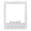 CUSTOMISABLE PHOTO BOOTH FRAME PROPS OFF-WHITE 60X72CM, 8 LETTERS & STRING 1M