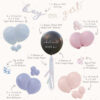PARTY KIT GENDER REVEAL 'WHAT WILL BABY BE' 20 PINK/BLUE BALLOONS, BUNTING 'BOY OR GIRL', STREAMERS &  CONFETTI - Image 2