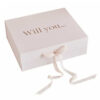 BRIDESMAID PROPOSAL BOX ROSE GOLD 30X25X10CM