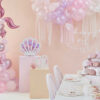 BACKDROP TISSUE PAPER DISCS PASTEL ROSE/LILAC & 18 STRANDS 1.8M - Image 3