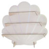 TREAT STAND MERMAID SHELL PINK/IRIDESCENT 43X40CM