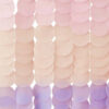 BACKDROP TISSUE PAPER DISCS PASTEL ROSE/LILAC & 18 STRANDS 1.8M