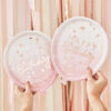 PAPER PLATES ROSE GOLD BALLOON SHAPED 24X29CM 8PCS - Image 2