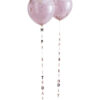 BALLOON TAILS 'HAPPY BIRTHDAY' ROSE GOLD 1M 5PCS
