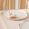 PAPER PLATES PEACH WITH GOLD DOTS 24CM 8PCS - Image 2