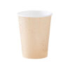 PAPER CUPS PEACH WITH GOLD POLKA DOT 266.16ML 7.5X9.5CM 8PCS