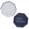 PAPER PLATES 'HAPPY BIRTHDAY' LIGHT & NAVY BLUE 25CM 8PCS