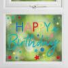 WINDOW STICKER 'HAPPY BIRTHDAY' BRIGHTS COLORFUL - Image 2