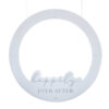 ROUND PHOTO BOOTH FRAME 68X68CM, 8 SHEETS OF LETTERS-NUMBERS 20X18CM & 1M STRING
