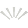 SET OF 5 PLASTIC SPATULAS PASTE EJECTOR WHITE 4.6CM