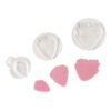 SET OF 3 FLORAL PEONY PLUNGER CUTTERS 2.4/3.8/4.5CM