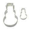 SET OF 2 CUTTERS SNOWMAN 45X26MM & 100X58MM