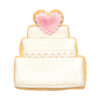 SET OF 2 CUTTERS WEDDING CAKE 45X45MM & 100X100MM - Image 2