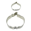 SET OF 2 CUTTERS HALLOWEEN PUMPKIN 31X38MM & 57X74MM