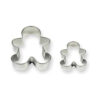 SET OF 2 CUTTERS GINGERBREAD MAN 48X38MM & 90X73MM