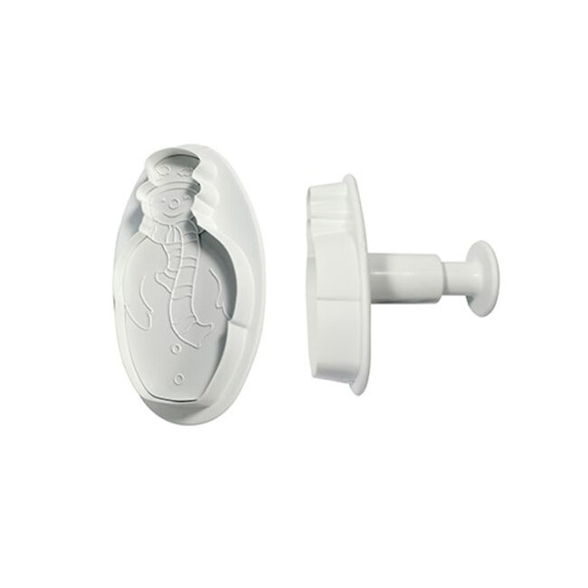SET OF 2 CUTTERS SNOWMAN PLUNGER 5.5/9.5CM