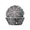 BAKING CUPS FOIL LINED HALLOWEEN SPIDER WEB 70X28MM 30PCS