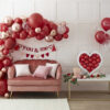 NAPKINS VALENTINES 'YOU & ME' RED/WHITE 16PCS - Image 3