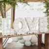 BALLOONS MOSAIC STAND 'LOVE' SHAPED 63CM WITH BASE & SUPPORTS - Image 2