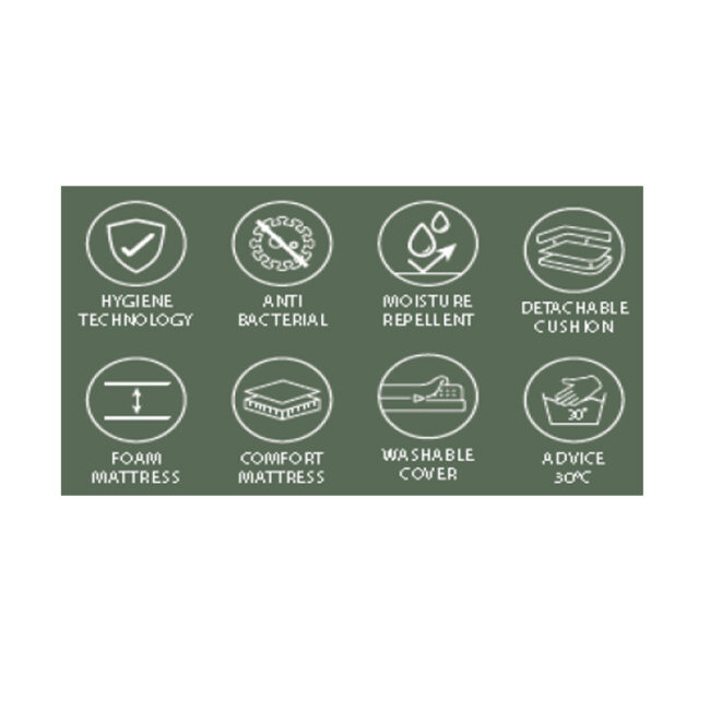 DOG BED OUTDOOR MANCHESTER GREY 100X80X25CM - Image 5