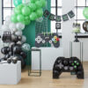 PAPER PLATES CONTROLLER PRINT GAME ON BLACK/GREEN 25CM 8PCS - Image 3