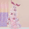 FOIL BALLOON ARCH KIT MERMAID TAIL PINK/LILAC/PEARL PURPLE & TAPE 10M 80PCS - Image 2