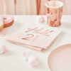 NAPKINS 'HELLO 21' ROSE GOLD 16.5X16.5CM 16PCS - Image 2