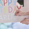 PERSONALISED PHOTO BOOTH PROPS FRAME 60X72CM WITH 11 BALLOONS & LETTERS - Image 2