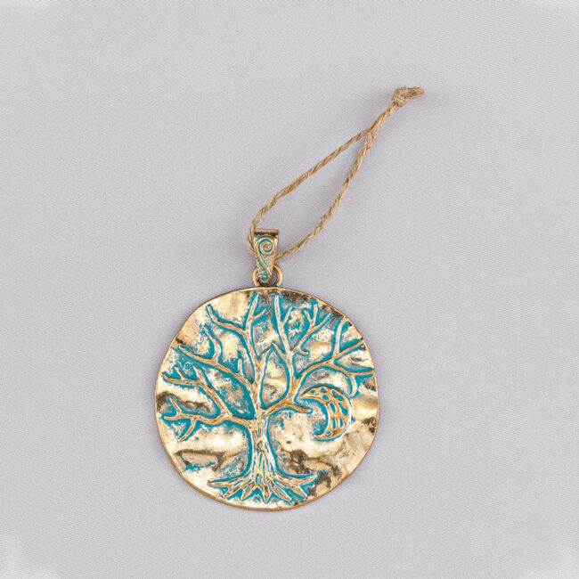 HANGING DECOR VINTAGE TREE OF LIFE GOLD 6.5CM