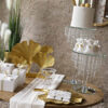 BASE CON 4 FOGLIE GINGKO ORO 470X55X370MM - Image 2