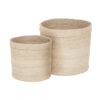 BASKET CYLINDER ELIN WHITE