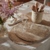 OVAL PLACEMAT TWIST ELIN NATURAL GREY 45X35CM - Image 2