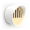 OVAL BUTTERFLY HOTEL WHITE 24X18.5X23CM