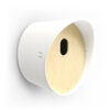 OVAL BIRD HOUSE WHITE 24X18.5X23CM