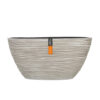 PLANTER OVAL RIB IVORY 12X27X13CM