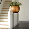 PLANTER BALL RETRO GOLD 62X50CM - Image 2
