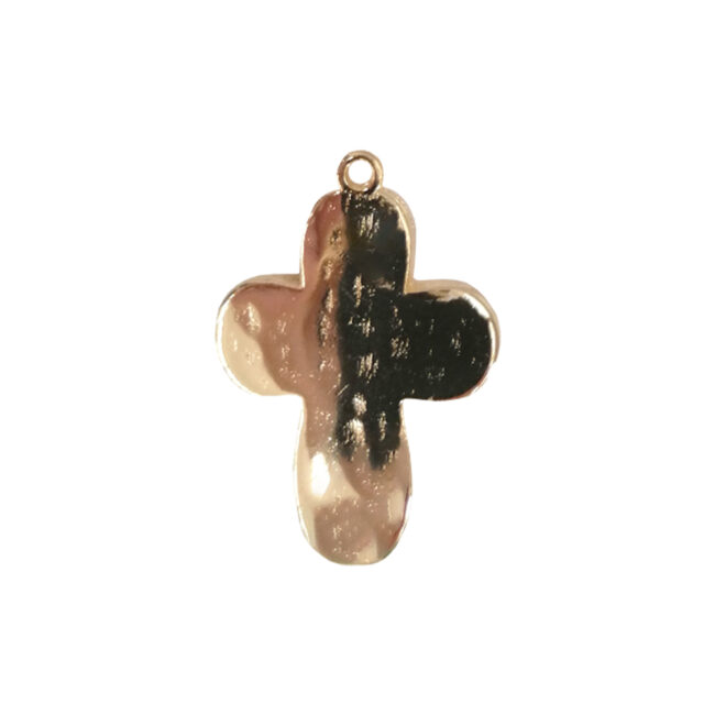 HANGING CROSS GOLD 2X3CM