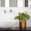 PLANTER CYLINDER RETRO GOLD 19X21CM - Image 2