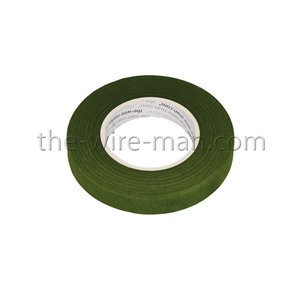 FLOWER TAPE NARROW GREEN 13MMX27.5M - Pergamos