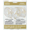 BALLOONS CLEAR/GOLD WITH CONFETTI 30.48CM 6PCS - Image 2