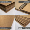 KRAFT ALBUM 40 PAPER SHEETS 200G 21X16CM - Image 2