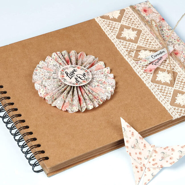 KRAFT ALBUM 40 PAPER SHEETS 200G 21X16CM - Image 3