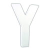 LETTER Y WHITE 20.5CM